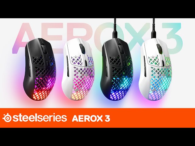 SteelSeries Aerox 3 Wireless 2022 Bianco video