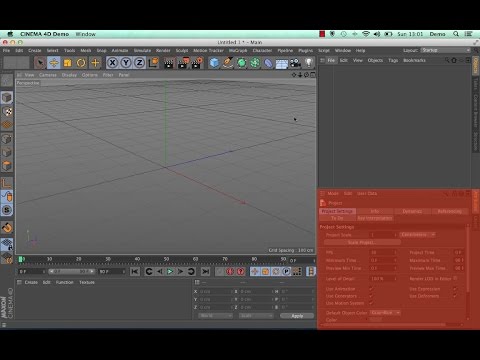 Cinema 4D QuickStart 01 The Layout