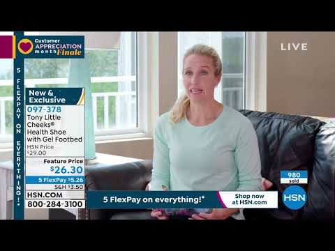 Tony Little Cheeks Health Slide with Gel Footbed