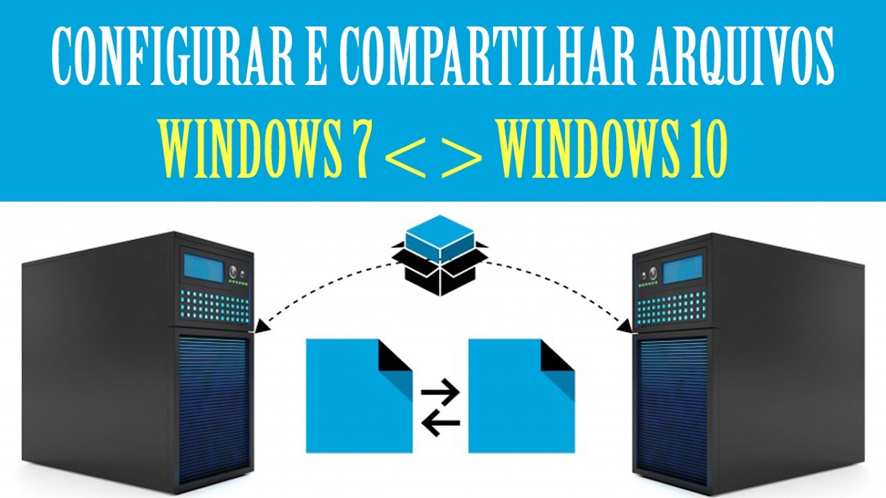 Configuração de rede e compartilhamento de arquivos no Windows 7 e Windows 10