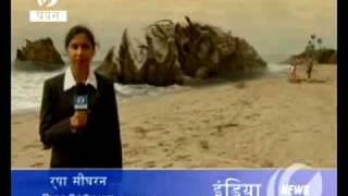 Monstruo Gigante desconocido encontrado despues de tsunami