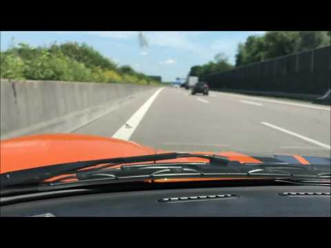 Big Ford gt / gtx1supercharged 325 km/h, over 200 mph on autobahn (rare)