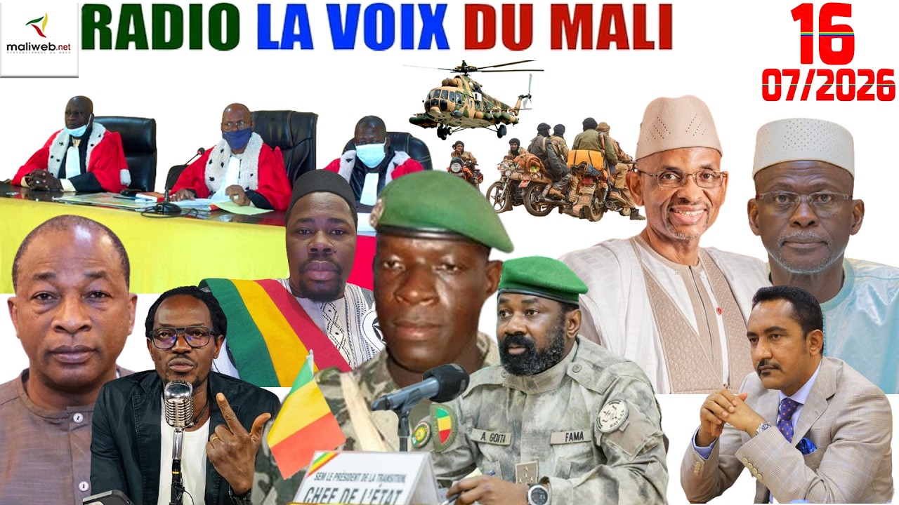 La Revue de Presse de la RADIO LA VOIX DU MALI du 16 Juillet 2026