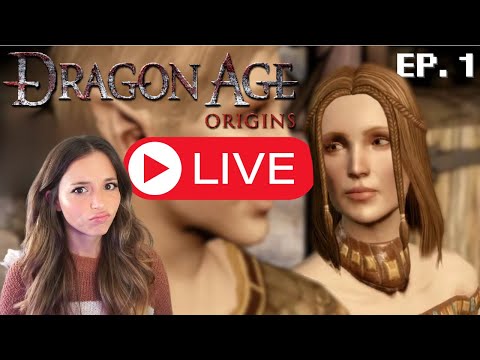 Starting Dragon Age Blind |Let's Play Dragon Age Origins Blind Ep.1| 🔴LIVE🔴
