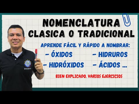 Classical nomenclature for oxides, hydrides, hydroxides, and acids. Traditional nomenclature