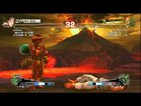 chiltusu [Ryu] Vs momochef- [Dhalsim] SSF4 AE Japanese Online Ranked Matches - PSN