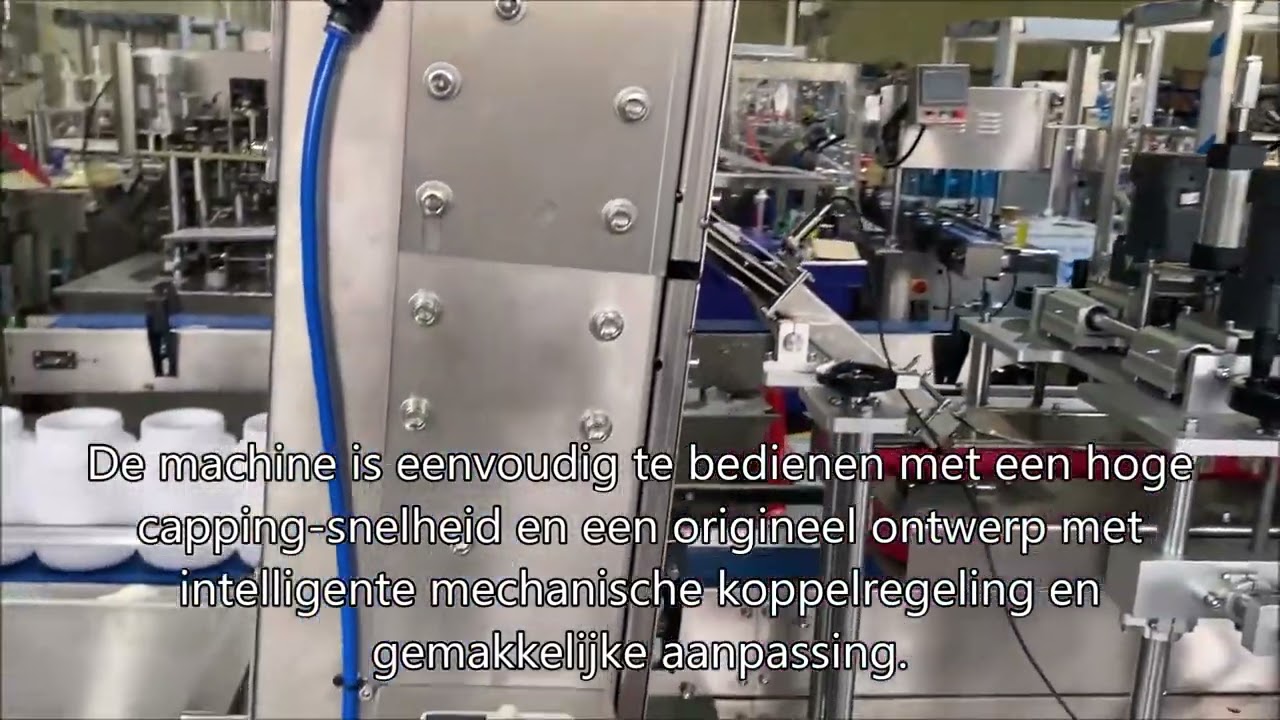 Automatische schroefdopmachine voor plastic fles met hoge snelheid,apparatuur voor automatische