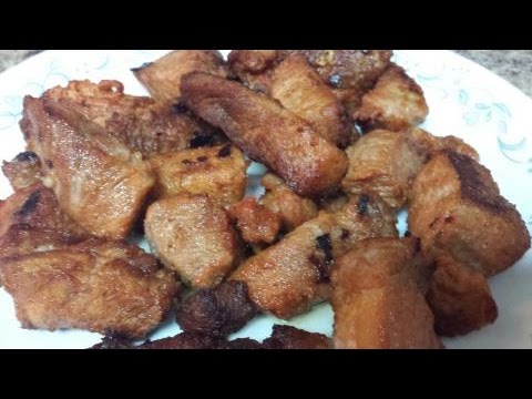 Masitas (Chicharrones) de Cerdo Frita