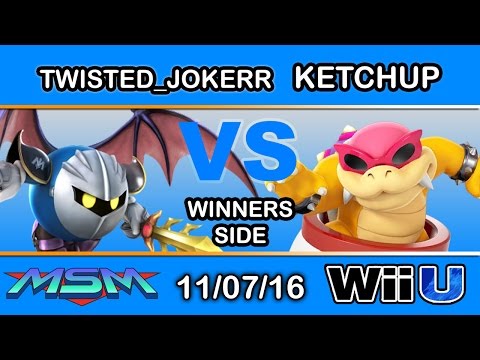 MSM 73 - Twisted_Jokerr (Meta Knight) Vs. MMG | Ketchup (Roy) Winners Side - Smash Wii U