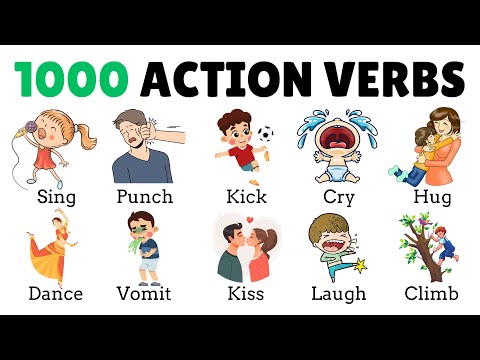 1000 Action Verbs | Common Action Verbs in English | Part 1 | English Vocabulary with Picture |