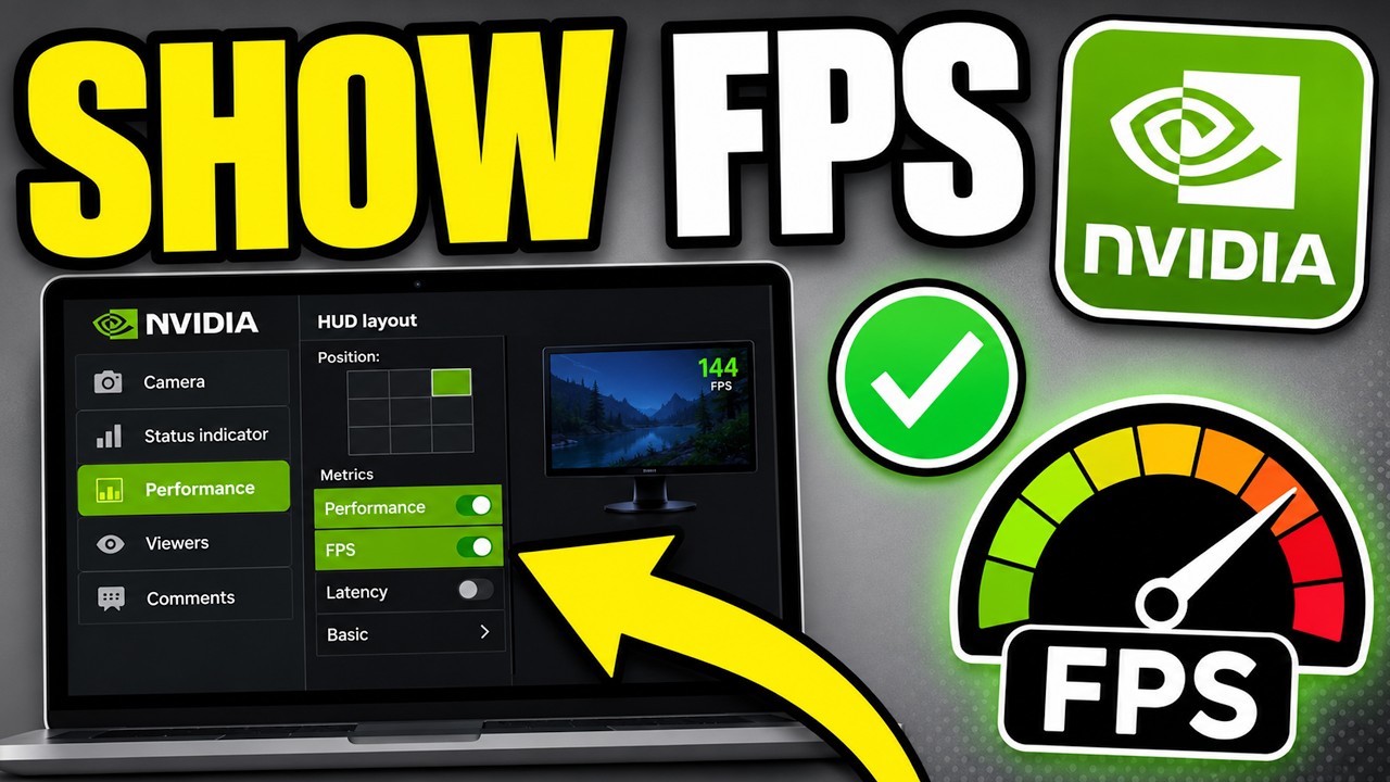 How To Show & Display FPS on the NVIDIA App🎮🔥