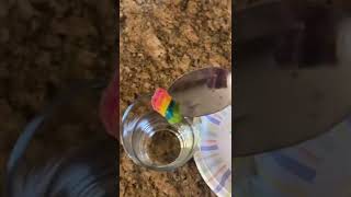 AIRHEADS CHANGE COLOR OF WATER😳 #shorts #airheads #challenge