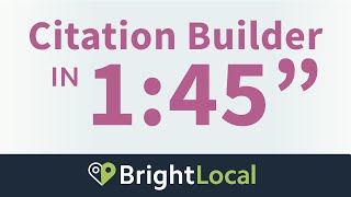 BrightLocal - Citation Builder