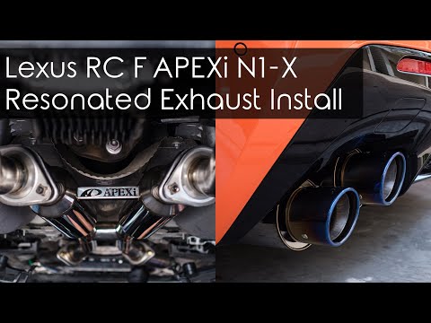 Lexus RC F APEXi N1-X Exhaust Install (Cinematic GH5)