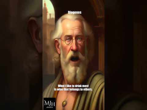 "Diogenes Uncorked: Embracing Liberation and Sharing in Wine's Delight" #quotes #shorts #philosophy