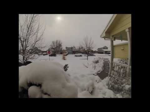 Snow Time Lapse - Colorado Front Range February 21-22, 2015