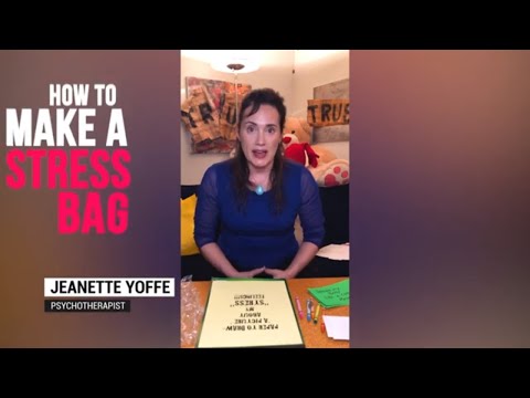 The Stress Bag | Ways to Help Kids with #Stress Coping Skills Bag for Kids by Jeanette Yoffe