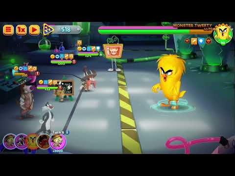 Looney tunes wom monster tweety boss fight