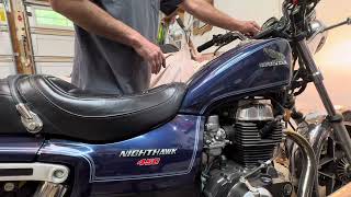 2,684-Mile 1985 Honda CB450SC Nighthawk Cold Start
