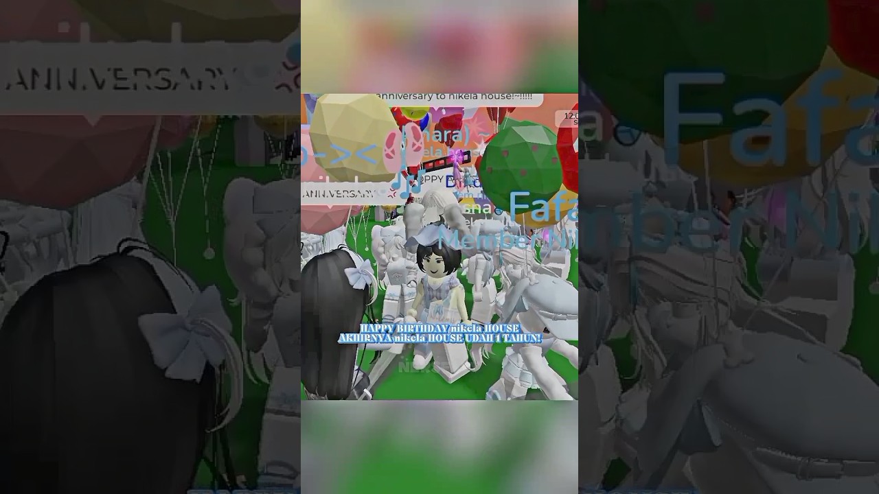 HAPPY ANNIVERSARY 🎠.⁠⁺๑⁠˙ 𝐍𝗂𝗄𝖾ᥣα⁠･𝐇ⱺυ𝗌𝖾 ˙⁠๑⁺.🏠! 🎉 [Telat up hehe hrsnya tgl 3 mei] #roblox#fyp#soft
