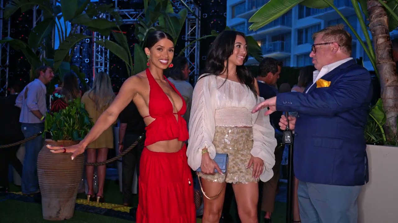 Model Vanessa Bagley & Cristina Mackey interviewed backstage during Miami Swim Week The Shows