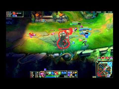 League of Legends 4v5 senario
