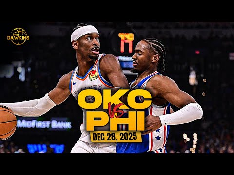 Oklahoma City Thunder vs Philadelphia 76ers Full Game Highlights | Dec 28, 2025 | FreeDawkins