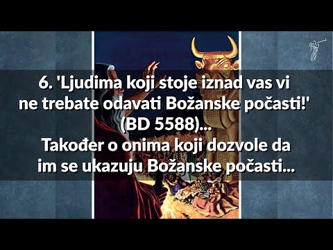 DRUGI BOGOVI 6. 'Ljudima koji stoje iznad vas vi ne trebate odavati Božanske počasti!