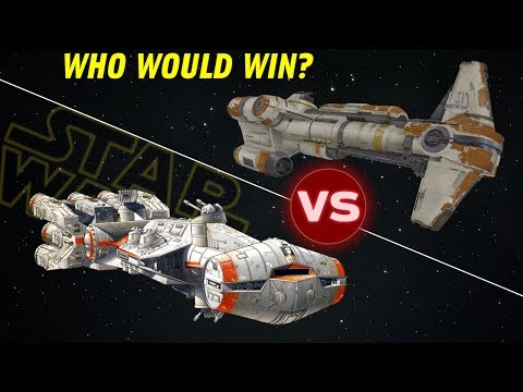 Hammerhead Corvette (Rogue One) vs CR90 Blockade Runner | Star Wars: Who Would Win