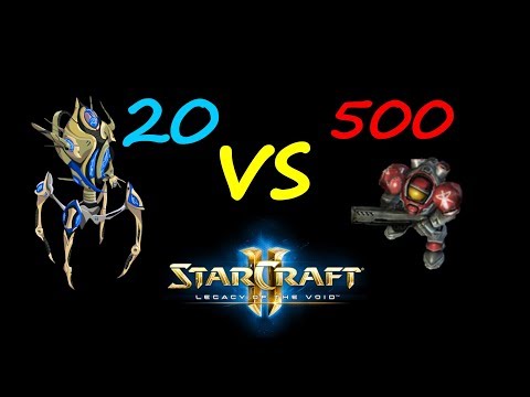 StarCraft II: Unit Battles - 20 Colossus VS 500 Marines
