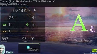 Download lagu Osu! - Tomato n' Pine - Nanairo*Namida -TV Edit- [CBH's Insane]  DT (98.13%) mp3