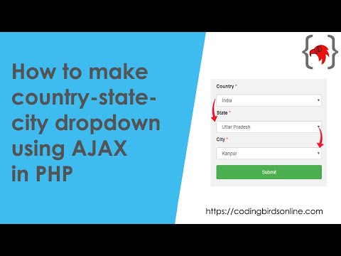 How to make country state city select dropdown in PHP | Source Code