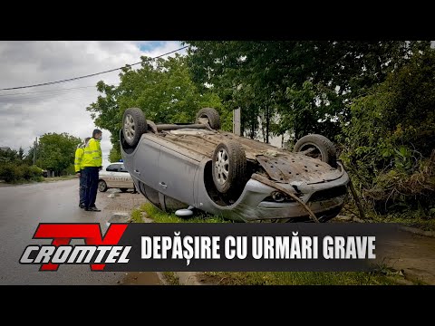 Știri CromtelTV - Depășire riscantă cu urmări grave