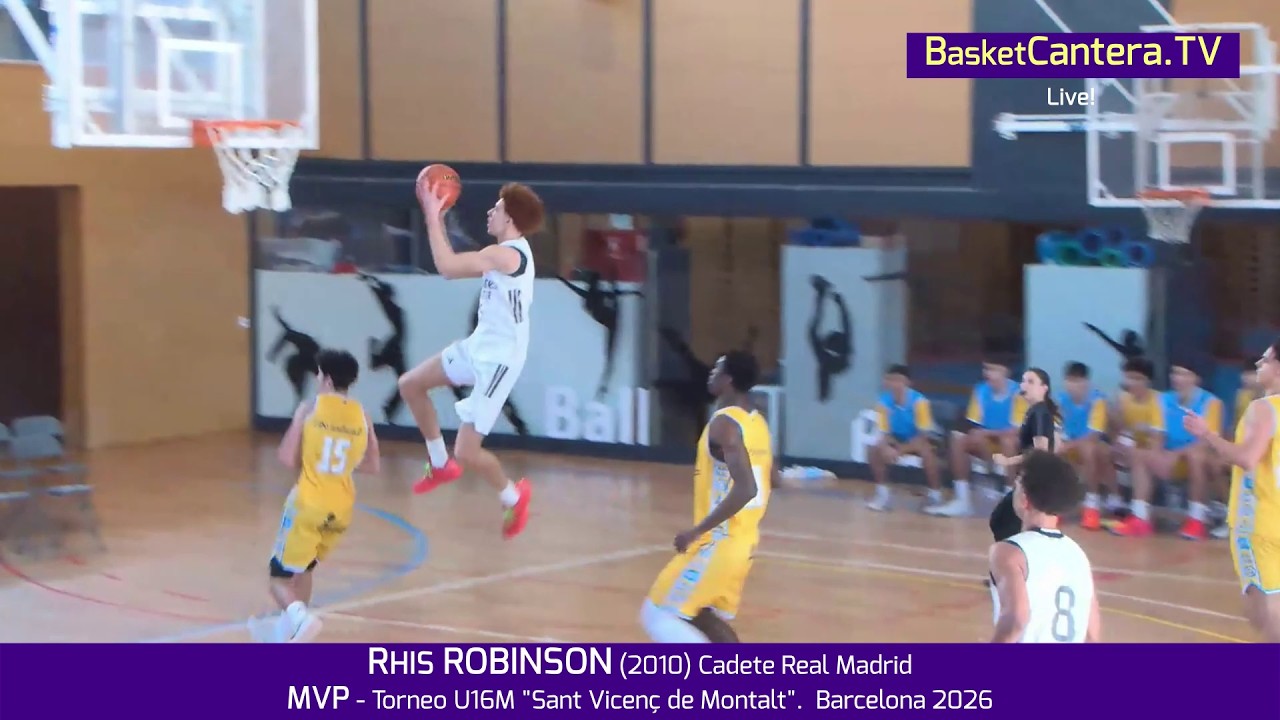 RHIS ROBINSON (2010) Cadete Real Madrid.- MVP Torneo U16M 