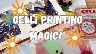Unleashing My Sketchbook's Potential with Gelli Plate ART! First Time User!