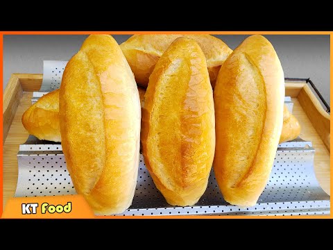 Best Banh Mi Viet Nam Recipe | Vietnamese Baguette - Crispy & Fluffy | KT Food Adventure