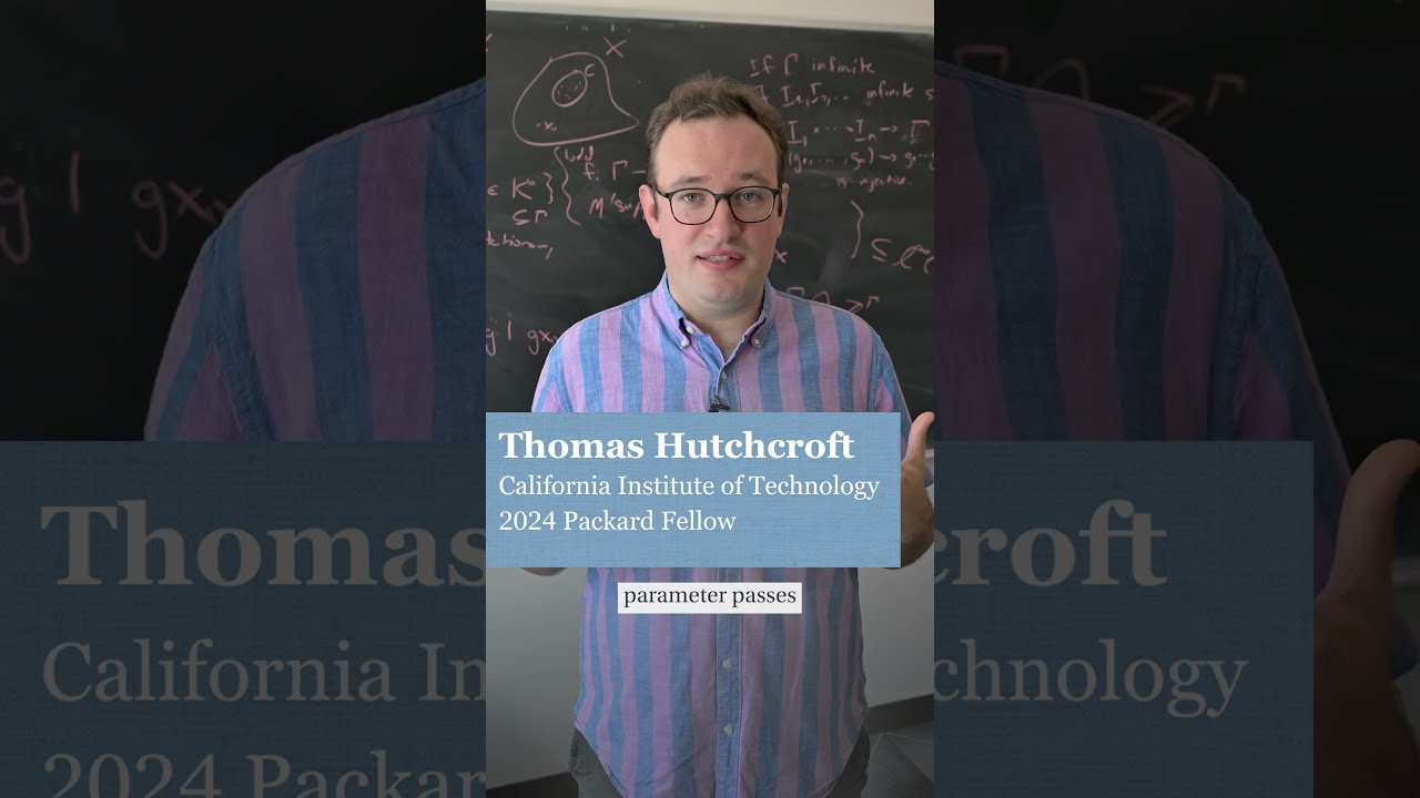 Meet Packard Fellow Thomas Hutchcroft!