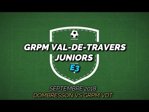 Juniors E3 - FC Dombresson vs Grpm Val-de-Travers, 2018