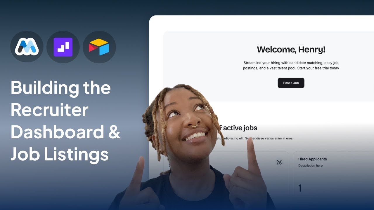 Recruiter Onboarding, Dashboard & Dynamic Job Listings Setup (Webflow + Memberstack + Wized) (07)