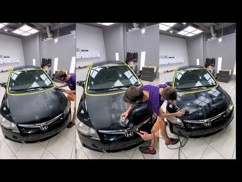 2006 Honda Civic -  Faded Clear Coat Restoration - Auto Detailing ASMR - Car Restoration