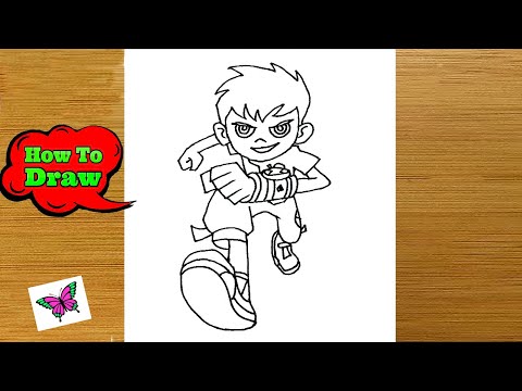How To Draw Ben 10 Step By Step | Ben 10 Drawing
