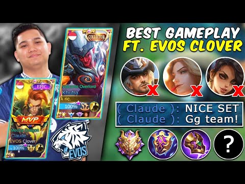 EVOS CLOVER CLAUDE X RICGG KHUFRA!! - Mobile Legends