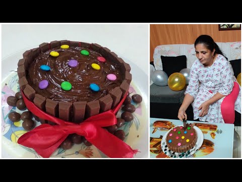 Baked a cake for my mom's birthday in lockdown. This made her smile | Home made Chocolate Cake | 4K