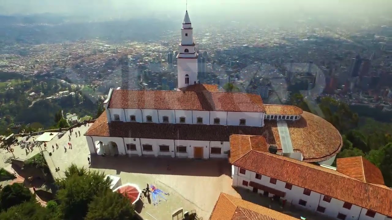 Bella vista de Bogotá desde Monserrate