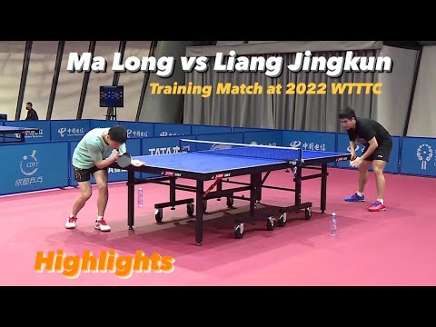 Ma Long 马龙 vs Liang Jingkun 梁靖崑 | Training Match at 2022 World Team Championships