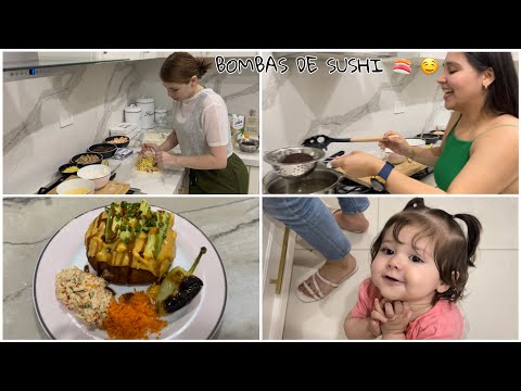 RETO BOMBAS DE SUSHI🚨🍣 ANA VS KARLA VS FÁTIMA 🫰🏻| VLOG