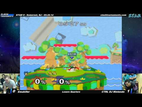 KTAR 9 - CTRL DJ Nintendo vs Emukiller - Losers Quarters - SSBM