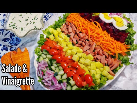 Hors d'oeuvre: Salade Composée & Sa Vinaigrette ||Salad & Dressing