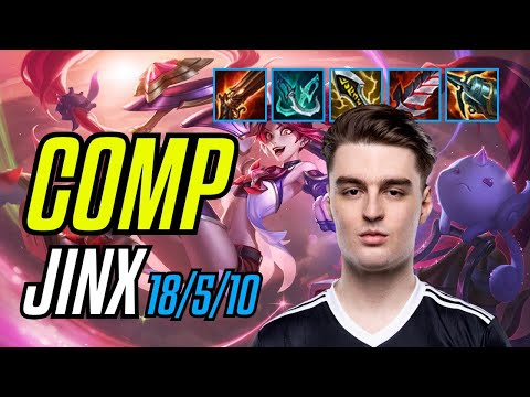 COMP - JINX vs SIVIR ADC - EUW CHALLENGER - PATCH 11.8 QUADRAKILL