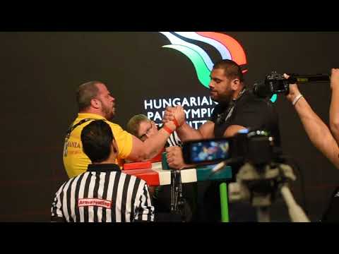 Sabin Badulescu vs. Levan Saginashvili. Right hand + 110 kg.  World Armwrestling Championship 2017